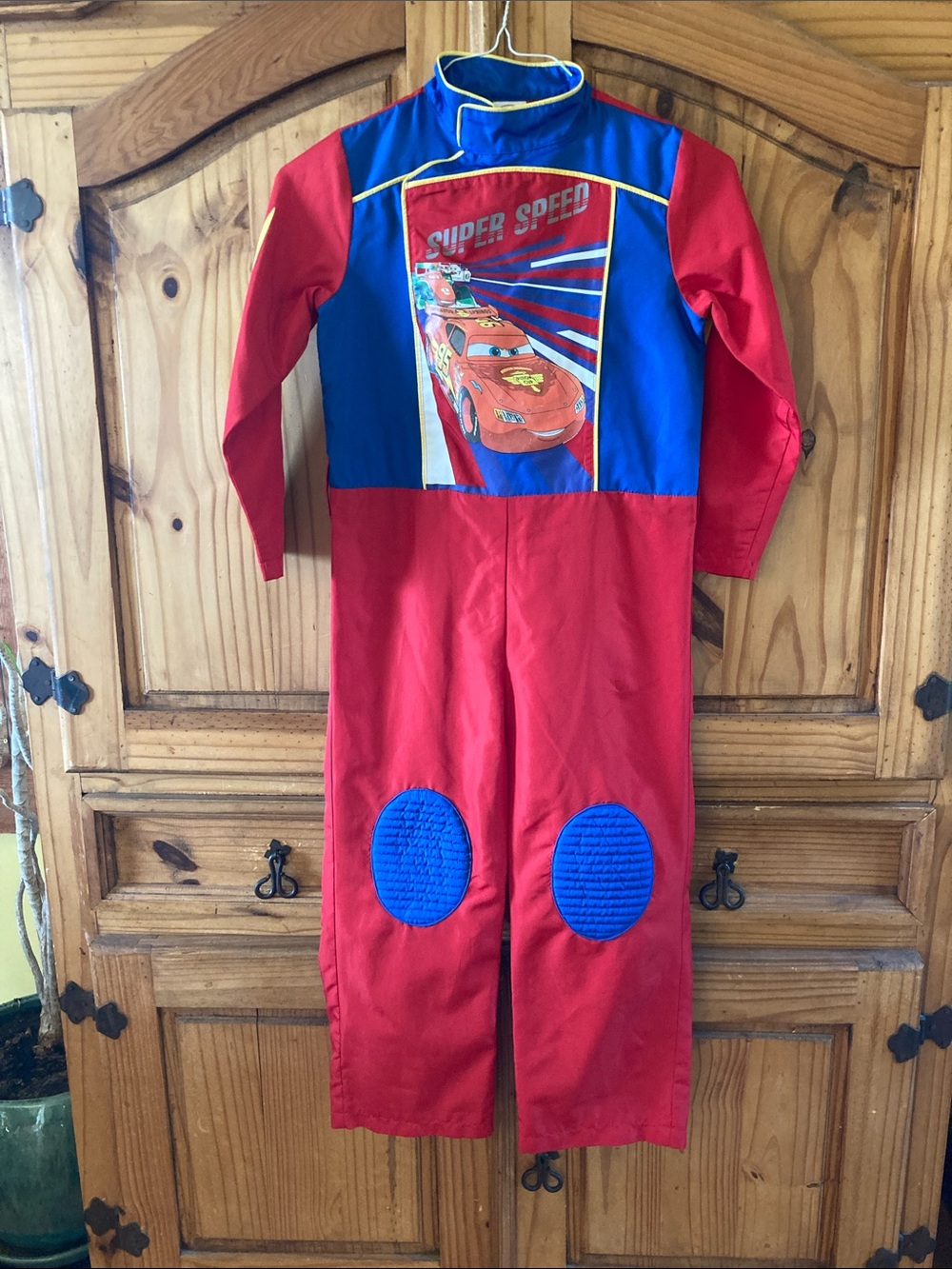 Boys Cars Lightning McQueen pit crew Halloween costume size 7/8
